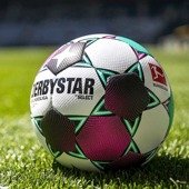 Biało-turkusowa piłka nożna meczowa Select Derbystar Bundesliga Brillant APS rozmiar 5