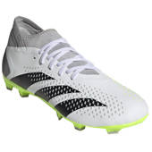 Biało-zielone buty piłkarskie Adidas Predator Accuracy.3 FG GZ0024