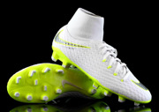 Biało-żółte buty piłkarskie Nike Hypervenom Phantom Academy DF FG AH7268-107