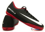 Czarno-czerwone buty piłkarskie na halę Nike Mercurial Victory IC 831947-002