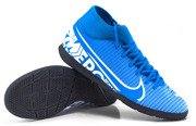 Niebieskie buty piłkarskie halowe Nike Mercurial Superfly 7 Club IC AT7979 414